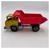 Vintage Hubley Kiddie Toy Diecast Metal Dump Truck & Ny-Lint Cattle Trailer