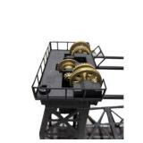 Estimated value $100 - $200! Large Model Train Lift Bridge / Drawbridge with Track, Towers & Brass Gear