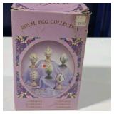 Lefton Royal Egg Collection Floral Musical Egg “Hi-Lili Hi-Lo” 1995 With Box