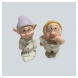 Lenox Disney Dopey & Sneezy Salt and Pepper Set With Certificate