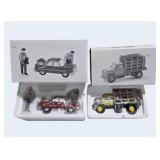 Dept. 56 Snow Village Firewood Delivery Truck & Service With a Smile Accessories