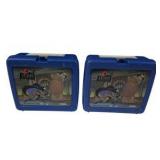 Pair of 1992 Batman The Animated Series Thermos Lunch Boxes w/ Matching Thermos Bottles