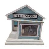 Wooden Musical Pet Shop Display, Dog Storefront Decor