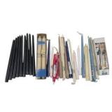 Taper Candle Lot, Black Candles, Bombay Home Fragrances & Snowman Candles