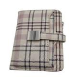 Lot - Safe Keeper Wallet And Coin Purse Small Pink White Tan Plaid Snap And Zip