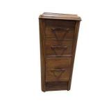 3-Piece Wood Furniture Lot – Matching Side Cabinets & Bench / Coffee Table