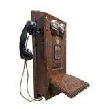 Estimated  $150-$250 value! Antique Monarch Telephone Mfg. Co. Wood Wall Telephone – Fort Dodge Iowa