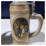 Budweiser Clydesdales Beer Stein & Anheuser-Busch Lidded Stein Lot
