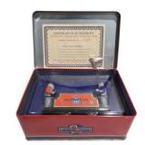 lot of 2 Lionel Trains Centennial Handcar Tin Toy in Collector Tin With COA - Schylling