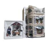 Dept. 56 Snow Village Starbucks Coffee Building and Coffee Cart