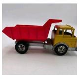 Vintage Hubley Kiddie Toy Diecast Metal Dump Truck & Ny-Lint Cattle Trailer