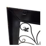 Large 38" x 42" Decorative Framed Metal Scrollwork Wall Mirror / Wall Art