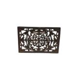 Ornate Cast Iron Folding Plant Stand / Side Table With Scrollwork Design