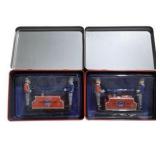 lot of 2 Lionel Trains Centennial Handcar Tin Toy in Collector Tin With COA - Schylling