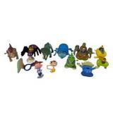 Mixed Character Toy Figure Lot Rugrats Disney Pixar Teletubbies & Fast Food Toys