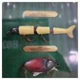Framed Fishing Lures of the 20th Century Display Shadow Box