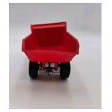 Vintage Hubley Kiddie Toy Diecast Metal Dump Truck & Ny-Lint Cattle Trailer