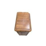 3-Piece Wood Furniture Lot – Matching Side Cabinets & Bench / Coffee Table
