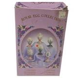 Lefton Royal Egg Collection Floral Musical Egg “Hi-Lili Hi-Lo” 1995 With Box