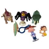 Mixed Character Toy Figure Lot Rugrats Disney Pixar Teletubbies & Fast Food Toys