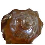 Decorative Glass Shell, Metal Ram/Goat Head Hook & Clear Glass Bunny Figurine Lot