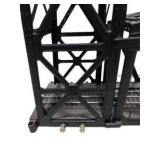 Estimated value $100 - $200! Large Model Train Lift Bridge / Drawbridge with Track, Towers & Brass Gear