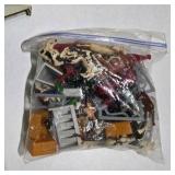 Assorted Model Railroad Scenery Lot – Buildings, Silos, M-K-T Train Car, Signs & Farm Accessories