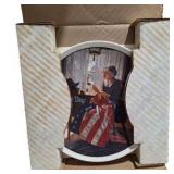Norman Rockwell Edwin M. Knowles Collector Plate Lot With COAs & Boxes, 1979-1980