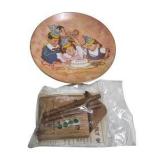 Norman Rockwell & Gone With The Wind Collector Plate Lot With COAs & Original Boxes, Water-Damaged Boxes