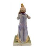 Melody In Motion Hand-Painted Bisque Porcelain Clown Violin Figurine