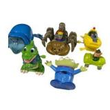 Mixed Character Toy Figure Lot Rugrats Disney Pixar Teletubbies & Fast Food Toys