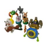 Mixed Small Character Toy Lot Scooby-Doo M&M’s Toy Story Iron Giant & Fast Food Figures