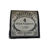 Bon Ton Shooters Fine Crystal Shot Glasses, Set of 4 in Box