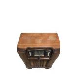 Vintage Zenith Console Tube Radio, Rotor Wave Magnet, Turns On, Needs Antenna