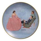 Norman Rockwell American Family Series Plates & Figurine Lot, Sweet Sixteen, First Prom, Christmas Presents