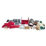Assorted Model Railroad Building Parts Lot – Barn, Houses, Roofs, Walls & Accessories