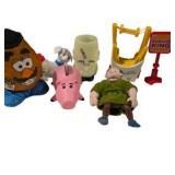 Mixed Character Toy Lot Burger King Disney Toy Story Piggy Bank Dalmatian & Fast Food Toys