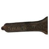 Antique Cast Iron Star Tobacco Cutter w/ A Large Hand Wheel – Rusty Display Piece