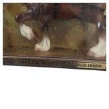 Budweiser Famous Clydesdale Horse Display, Framed Beer Advertising Shadow Box
