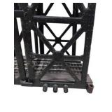 Estimated value $100 - $200! Large Model Train Lift Bridge / Drawbridge with Track, Towers & Brass Gear