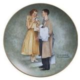 Norman Rockwell American Family Series Plates & Figurine Lot, Sweet Sixteen, First Prom, Christmas Presents