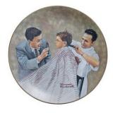 Norman Rockwell & Collector Plate Lot With COAs, First Haircut, Cradle Of Love, The Student & Mary Mary