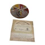 Norman Rockwell & Gone With The Wind Collector Plate Lot With COAs & Original Boxes, Water-Damaged Boxes