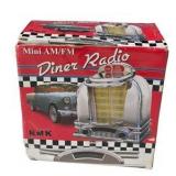 Working RMK Mini AM/FM Diner Radio Jukebox Style With Original Box