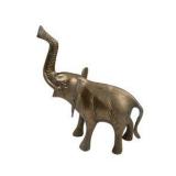 Brass Tone Elephant & Eagle Figurines, Made in India