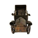 Vintage Metal Carriage Automobile Décor Piece Made in Hong Kong