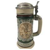 Avon 1978 Lidded Beer Stein Rainbow Trout Fishing Made in Brazil Ceramarte