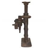 Estimated $400-$600 value! 4 Vintage Cast Iron Railroad/House Screw Jacks
