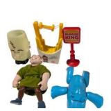 Mixed Character Toy Lot Burger King Disney Toy Story Piggy Bank Dalmatian & Fast Food Toys