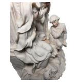 G. Armani Nativity Figurine Holy Family Angels on Wood Base – Florence Italy